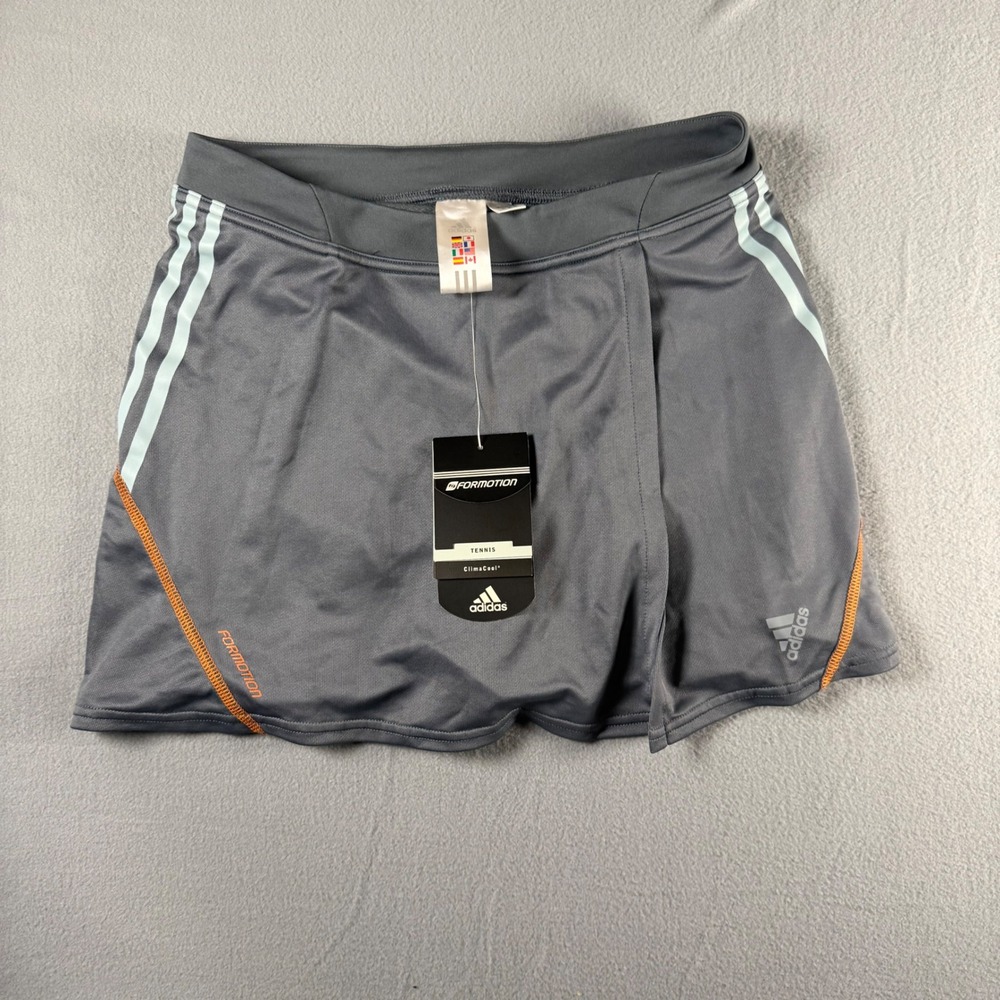 NEW Deadstock Adidas FormM Tennis Skort Womens M Grey ClimaCool ForMotion AK9001
